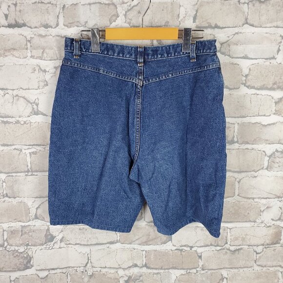 Vintage 80's Jean Shorts High Rise Mom Size 13 Cotton Denim Bermuda Festival - Picture 6 of 10